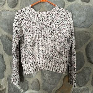 Hippie Rose sweater size SMALL crop top shirt